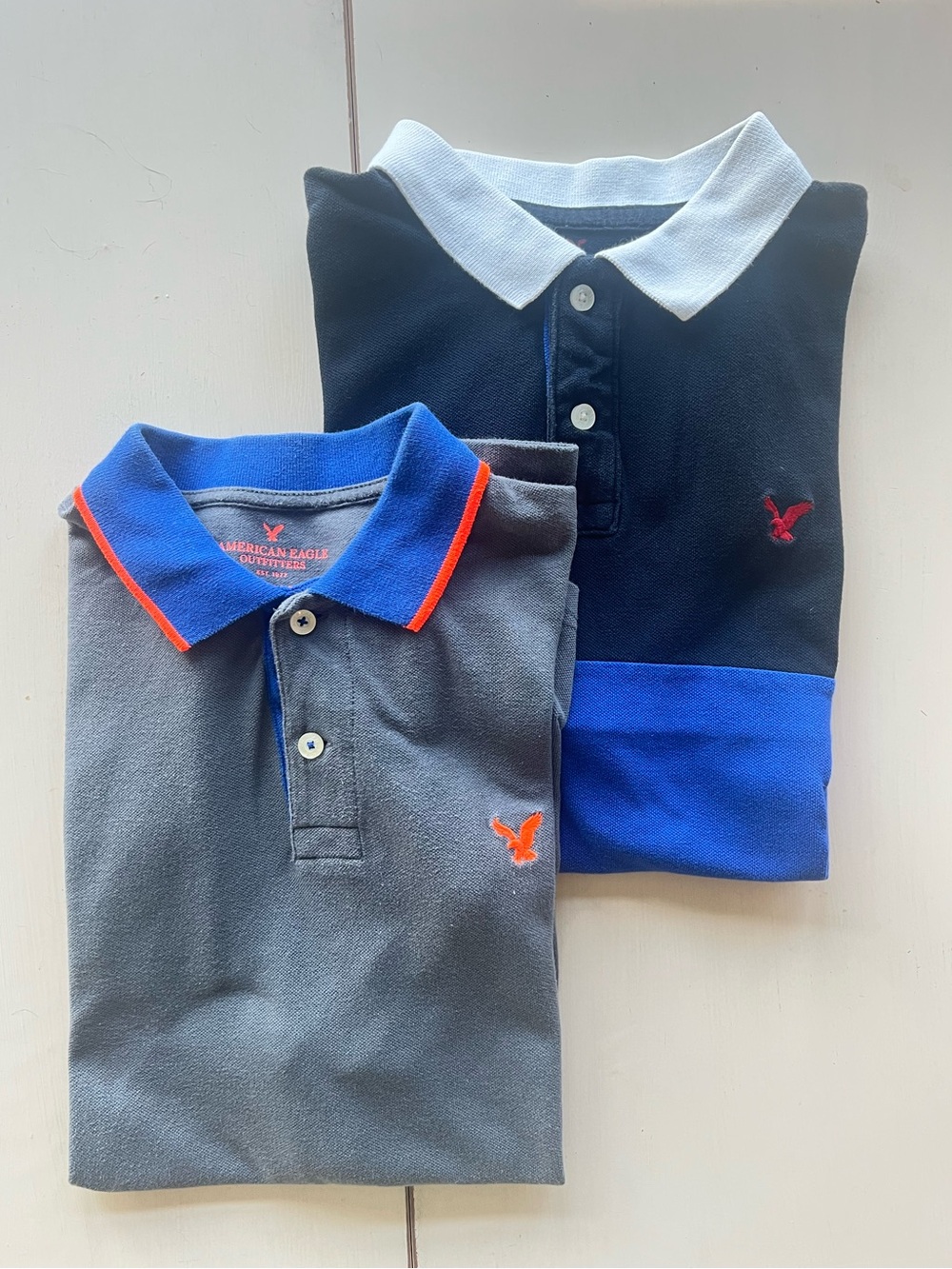 American Eagle Outfitters Men’s Polo Golf Shirts - Bundle if 2 
Size Large
